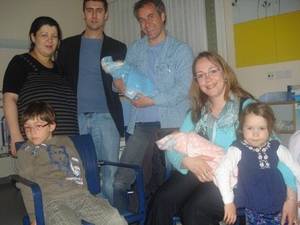 MedicalTravel visited the happy couple at the hospital.